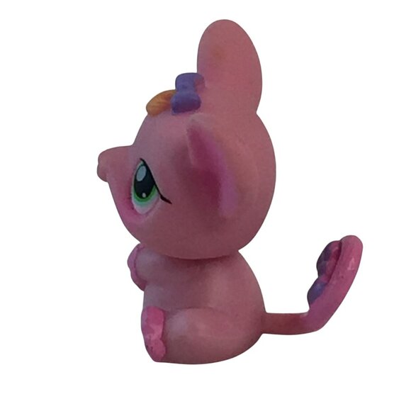 Littlest Pet Shop LPS Mouse Gray #1203 Pink #303 Mice Lot of 2 Figures - Picture 3 of 11